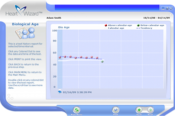 Click to see a larger picture of Biological Age progress screen